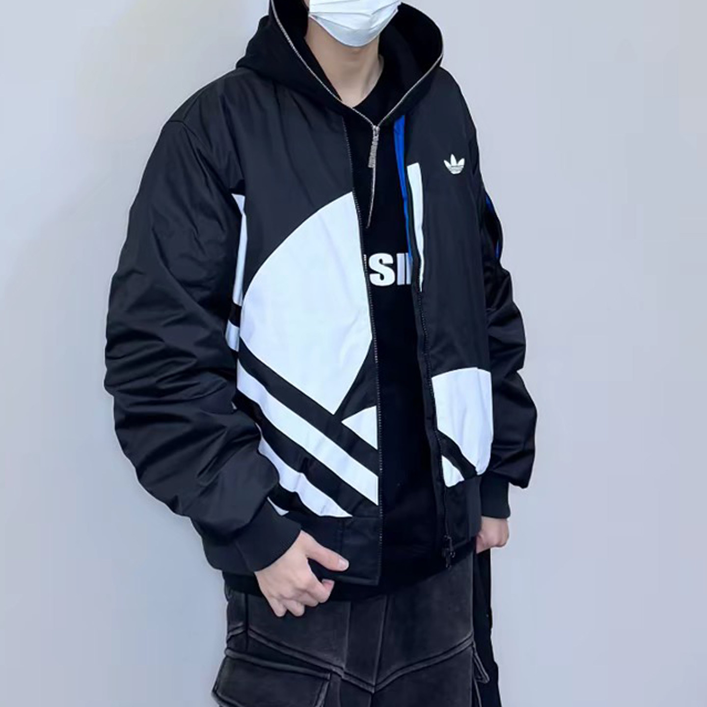 阿迪达斯加厚外套男冬季新款夹棉棒球服复古飞行员机能三叶草棉服,淘宝优惠券,粉丝福利购,淘宝优惠卷