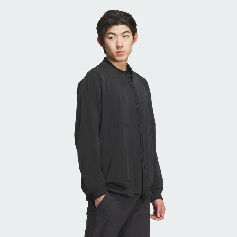 Adidas casual style men's V-neck jacket autumn new baseball uniform fashionable versatile woven sports jacket