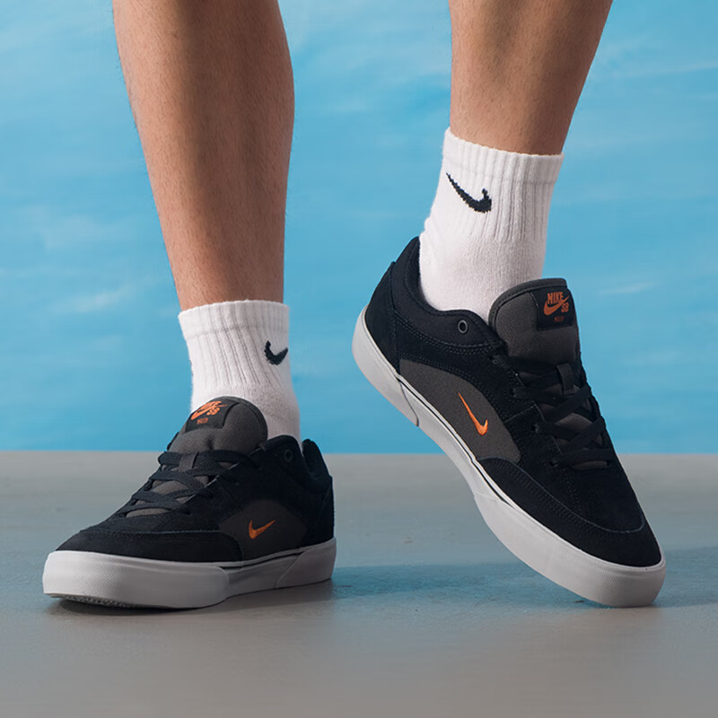 正品耐克鞋子NIKE SB MALOR男鞋翻毛皮板鞋新款薄底运动鞋旅行鞋 - 图2