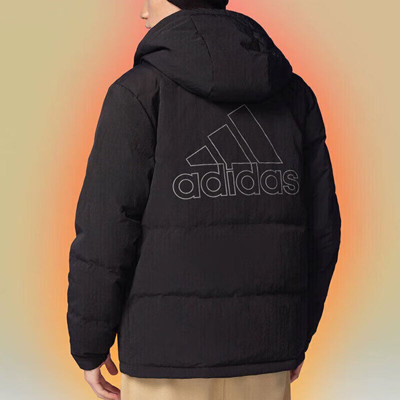 阿迪达斯羽绒服男装2025冬季新款防风抗寒保暖羽绒外套宽松休闲服