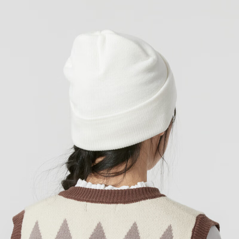 阿迪达斯白色帽子男女帽新款毛线帽运动帽情侣包头滑雪针织冷帽女 - 图1
