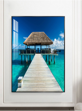 入户海景玄关装饰画走廊过道挂画