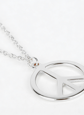 反战世界和平标志和平符号项链