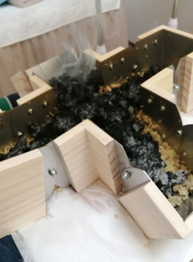 肚子腹部十字灸架艾灸盒任脉神阙关元八髎肚脐灸器具铺灸木制隔姜