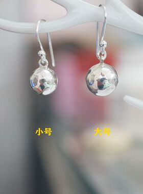 实心银珠锤纹足银民族风
