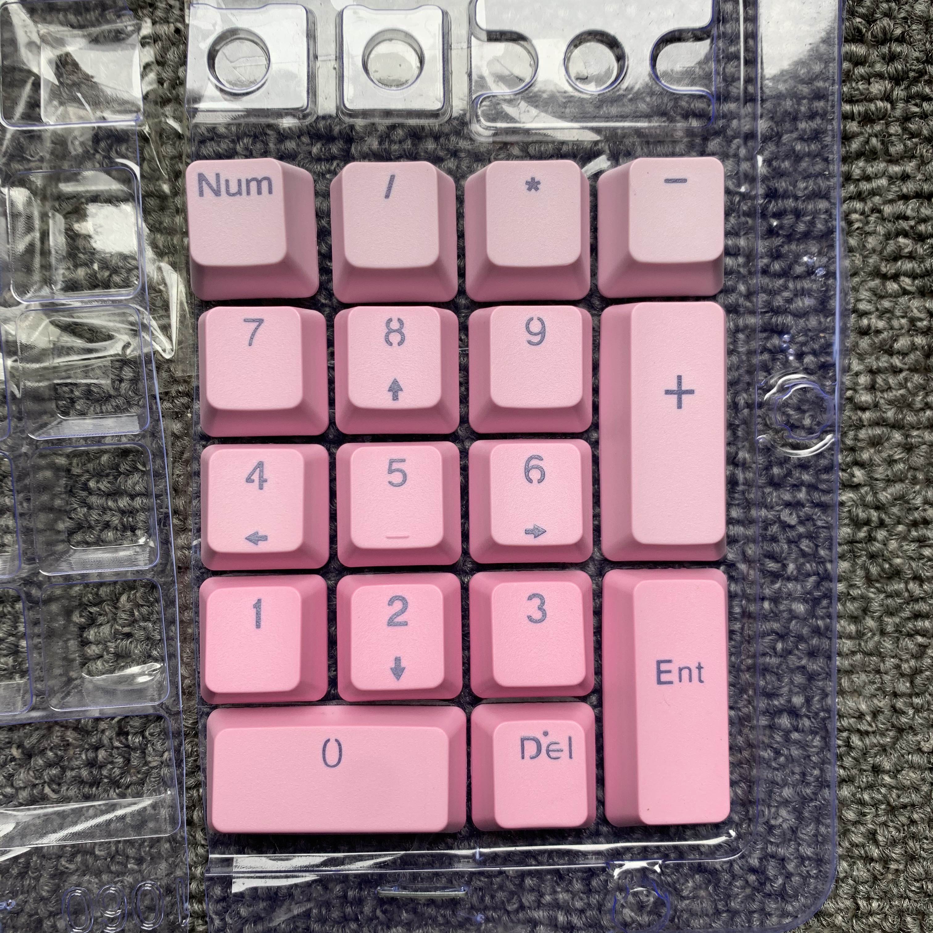 机械键盘数字区键帽pbt热升华MA彩色OEM17键21键原厂小键盘xda高-图2