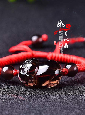 12生肖发财猪红绳手链红运喜吉