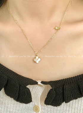 柏林少女精致锆石高级感项链女