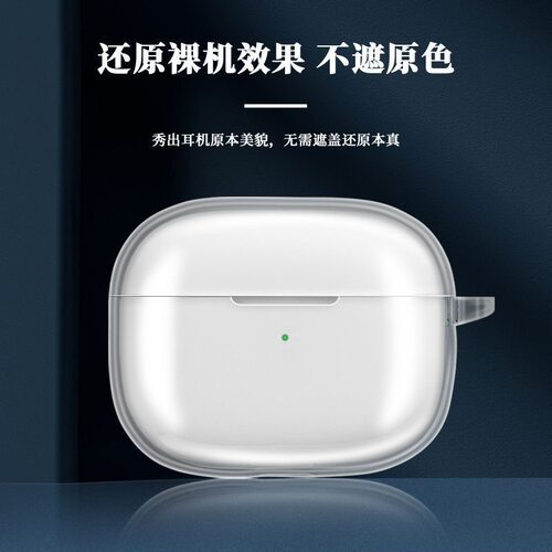 适用IQOO Tws 5保护套vivo tws5蓝牙耳机保护壳透明vivotws5Hi-Fi硅胶iqootws5全包防摔充电仓盒挂绳TPU软套 - 图1