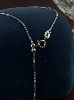 白露工作室 淡水珍珠项链S925银平衡木三颗珍珠叠戴长短款可调节