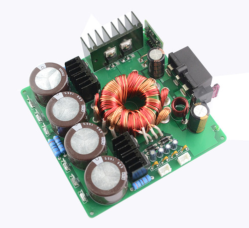 允迪HP6汽车功放用12V发烧升压转换开关电源板500W带保护DC转换器 - 图1