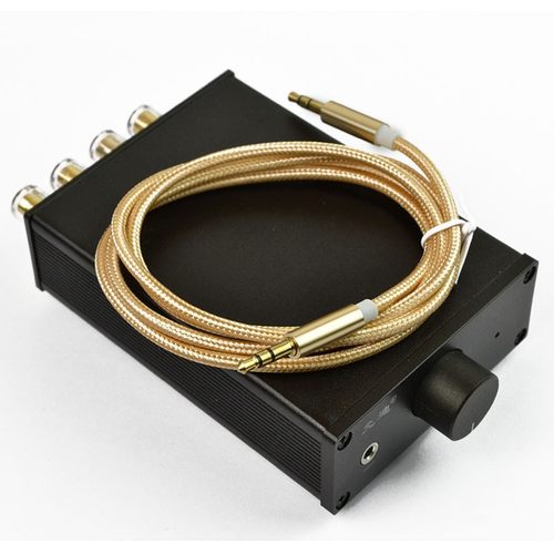 允迪家用TPA3116双声道D类HIFI纯后级2.0数字100W桌面发烧功放机 - 图2