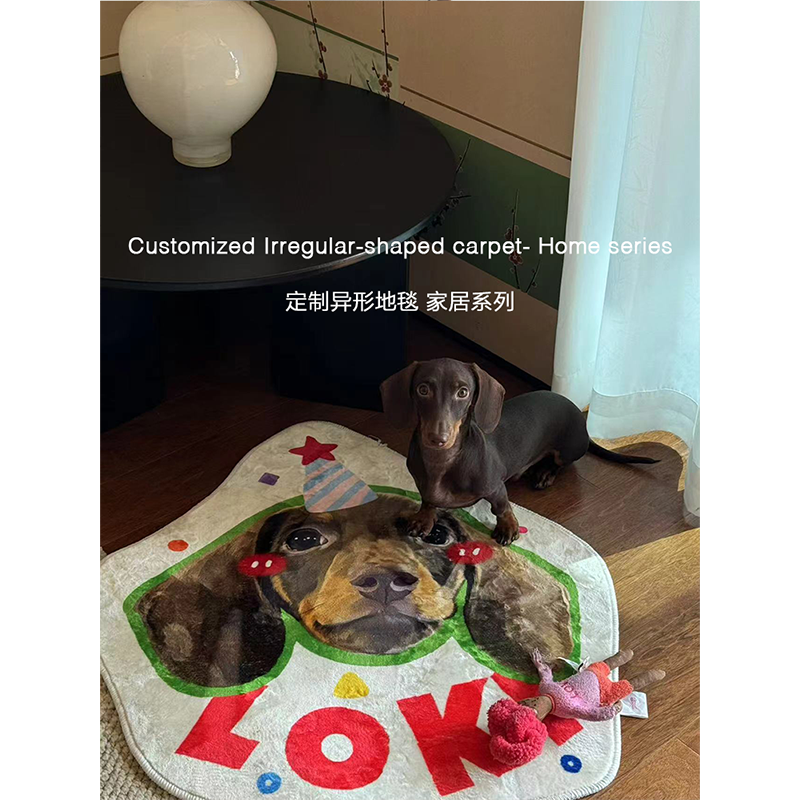 POOJI宠物定制地毯异形卧室客厅房间轻奢猫咪狗狗来图DIY礼物,淘宝优惠券,粉丝福利购,淘宝优惠卷