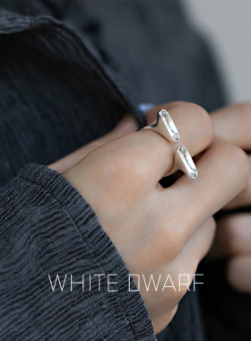 开口戒指白矮星纯银原创女