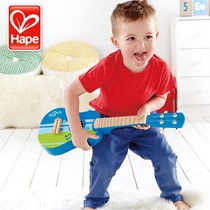 Hape Hawaii Small Guitar Ukulele Early Melody Baby Childrens Toys Four Strings Musical Sense Yukree