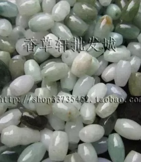 尾货天然翡翠玉石米珠