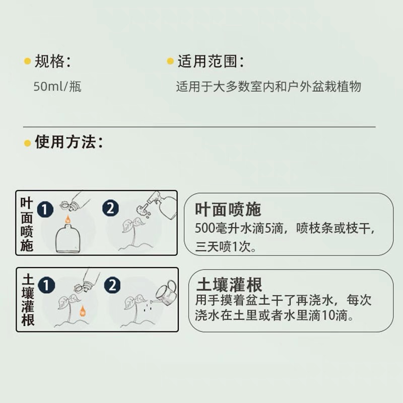 【爱花所需】A解决植物黄叶光杆半死不活果蔬绿植花卉通用型JX-图2