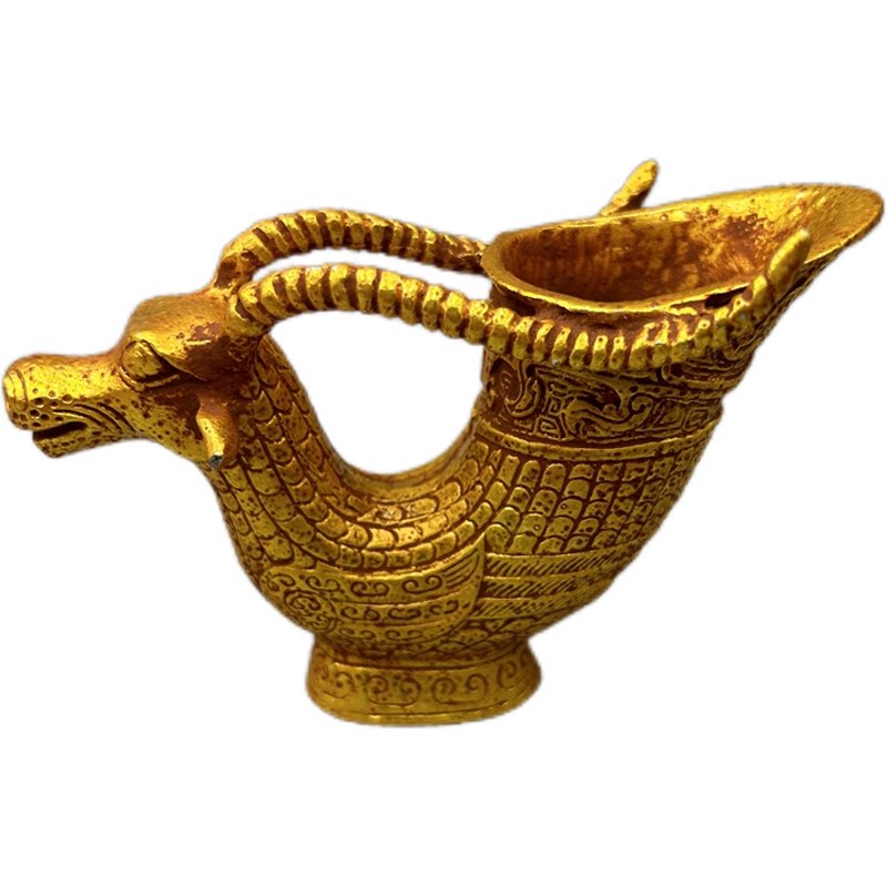 Free shipping of antiques and miscellaneous items, Tang Dynasty wine cups, zodiac sheep zodiac ornaments, home ornaments, no copperware allowed