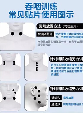 吞咽功能康复训练器材家用充电吃饭困难喝水呛喉部障碍电动锻炼仪