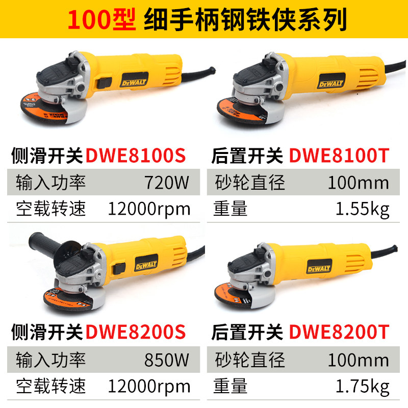 得伟小型打磨电动大功率手持角磨机 得伟角磨机