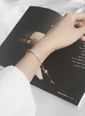 纯银莫桑石莫桑钻手链好货可调节