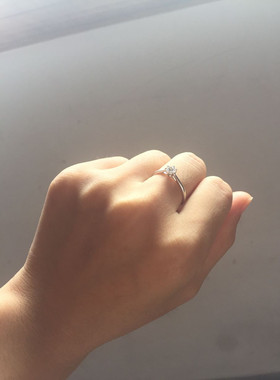 莫桑石白金莫桑钻石钻石30分小钻