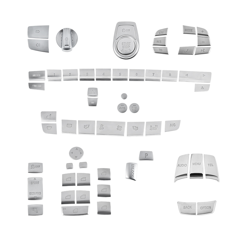 13-19款宝马3系内饰改装320li启动按键贴三系中控按钮3gt装饰用品-图3