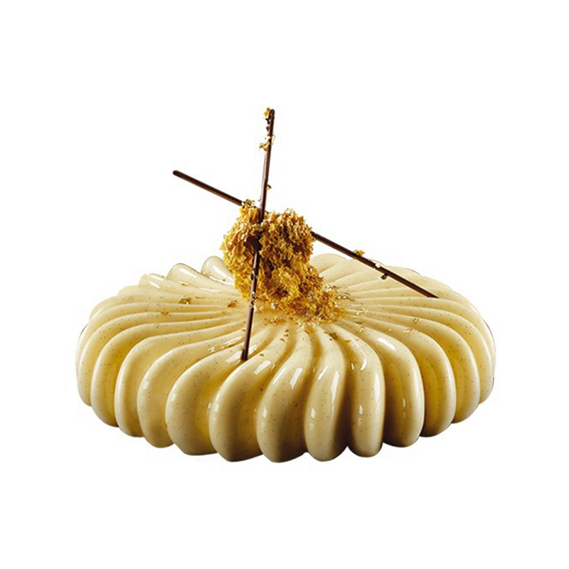 tangba堂巴 7寸圆形花瓣慕斯蛋糕模 圆形花边条纹 硅胶蛋糕模具 - 图3