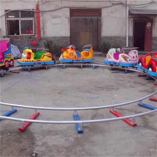 户外广场儿童轨道小火车新型游乐设备大象海洋发光轨道火车 - 图1