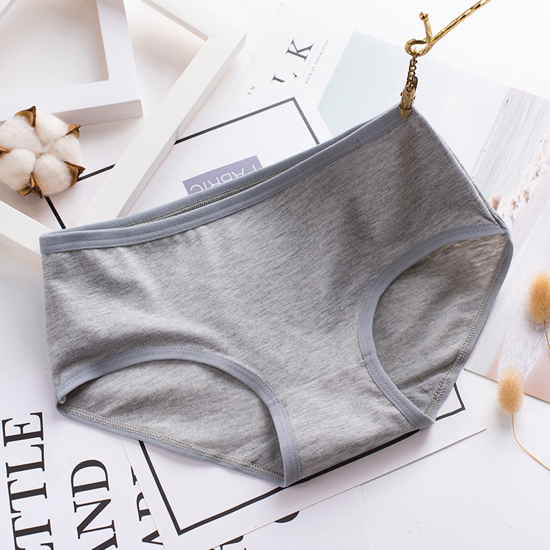 内裤女士纯棉抗菌少女高中生100%学生日系三角底裤纯色低腰全棉质,淘宝优惠券,粉丝福利购,淘宝优惠卷