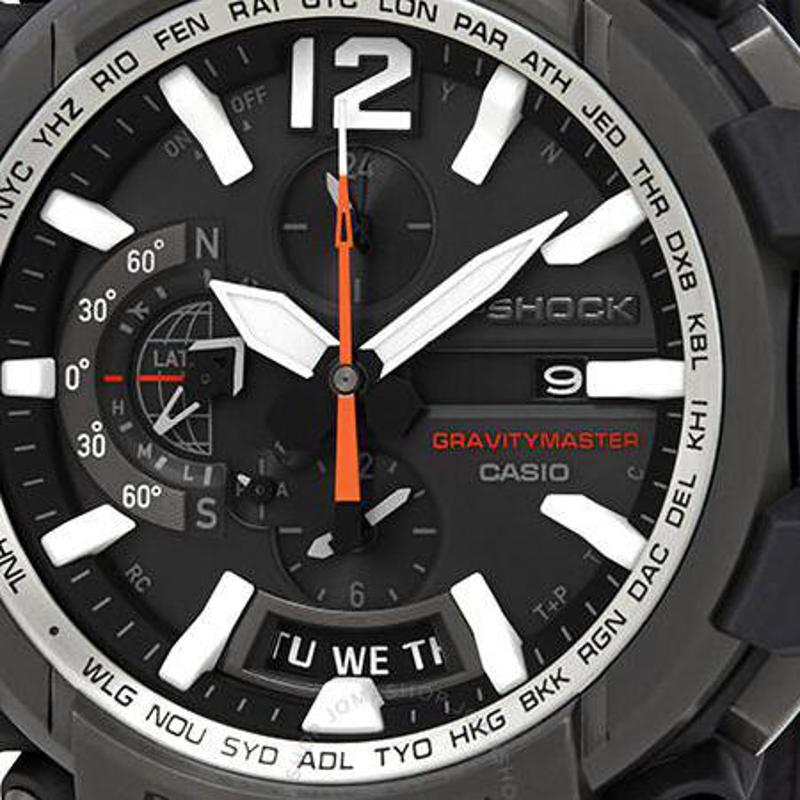 卡西欧CASIO G Shock男子夜光指针多功能二时区石英表GPW2000-1A - 图2