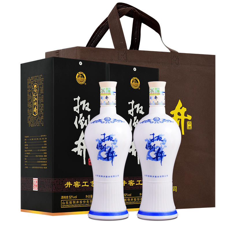 白酒52度扳倒井蓝花瓷700ml*6瓶