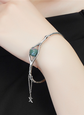 太阳手镯小印时代锆石银