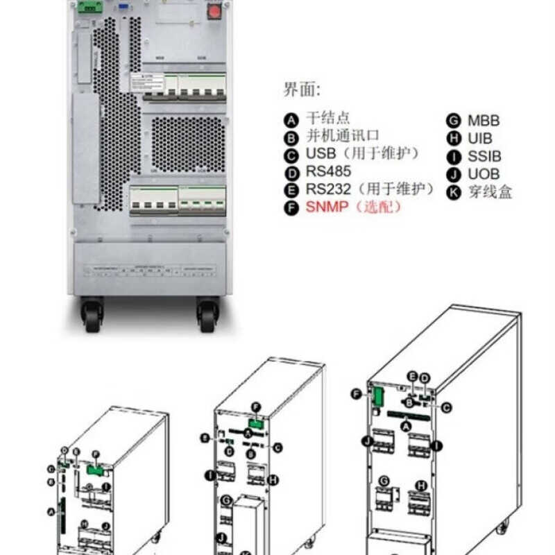 APC施耐德UPS不间断电源银河S系列15KVA/15KW外接电池 E3SUPS15KH - 图1