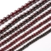 Rượu vang đỏ garnet tự nhiên chuỗi dài vòng đơn garnet ba vòng tay nữ mô hình DIY đồ trang sức pha lê quà tặng - Vòng đeo tay Clasp vòng tay cặp Vòng đeo tay Clasp