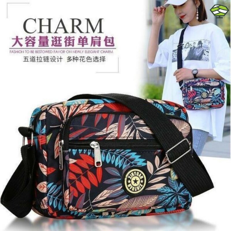 小手机布包小花背包老年婆婆斜挎包 法狼仕女士包袋