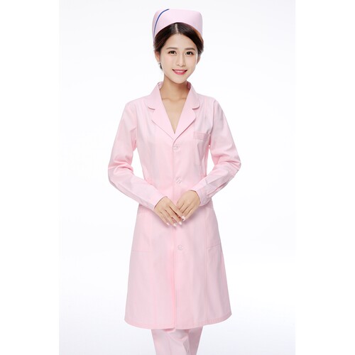白大褂长袖医生服加厚白大衣实验服男女护士服药店医师服 - 图2