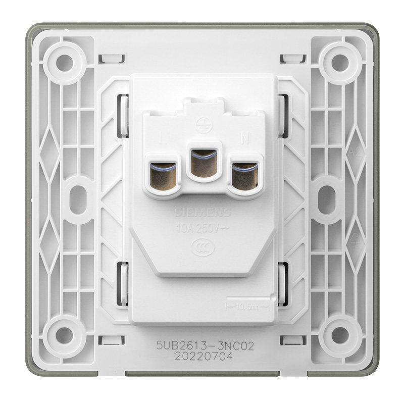西门子开关插座皓彩深灰银家用面板 西门子立尊泰业电源插座