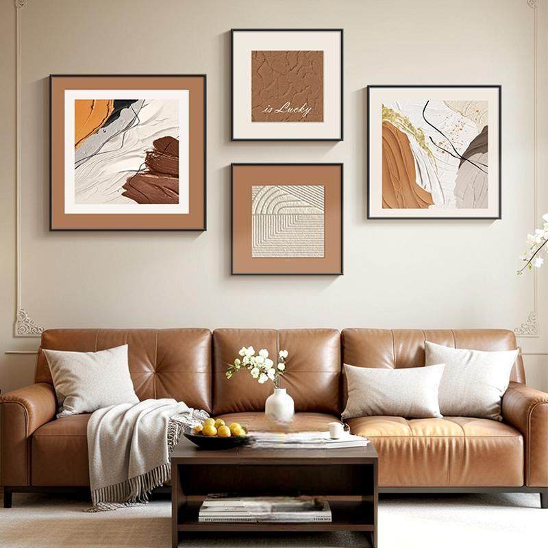 简约现代客厅沙发背景墙装饰画莫兰迪抽象艺术感挂画2025新款壁画,淘宝优惠券,粉丝福利购,淘宝优惠卷