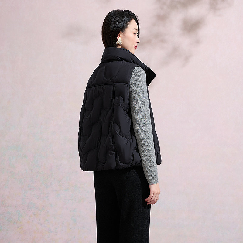 黛玛诗羽绒马甲2025秋冬新款显瘦无袖外套羽绒服女外穿马夹短款,淘宝优惠券,粉丝福利购,淘宝优惠卷