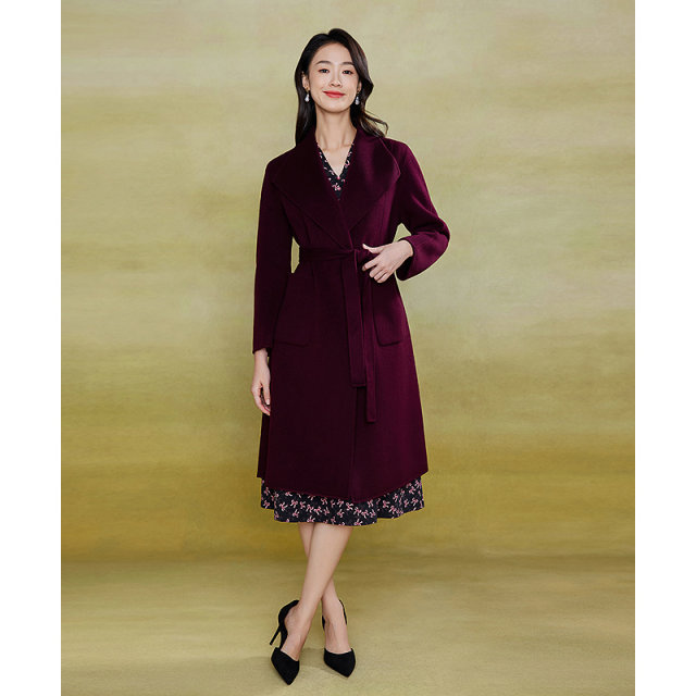 Daimax high-end double-sided wool coat cashmere
