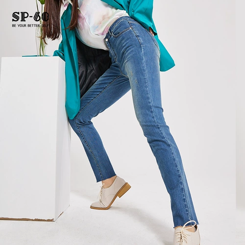 Осенние джинсы, синие штаны, средняя посадка, коллекция 2021, подходит для подростков