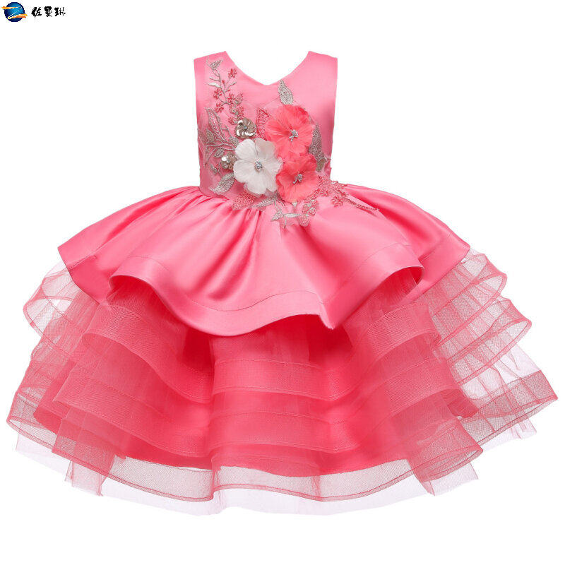 儿童婚纱校园大合唱主持女童公主裙 佐曼琳连衣裙