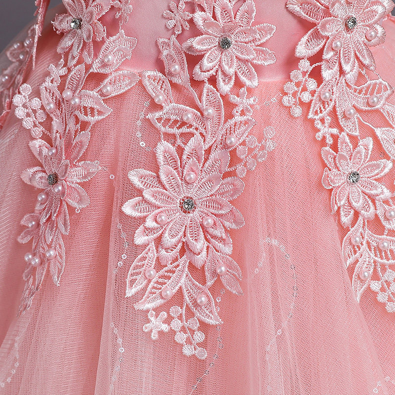 女童生日公主裙洋气蓬蓬纱演出服 佐曼琳连衣裙