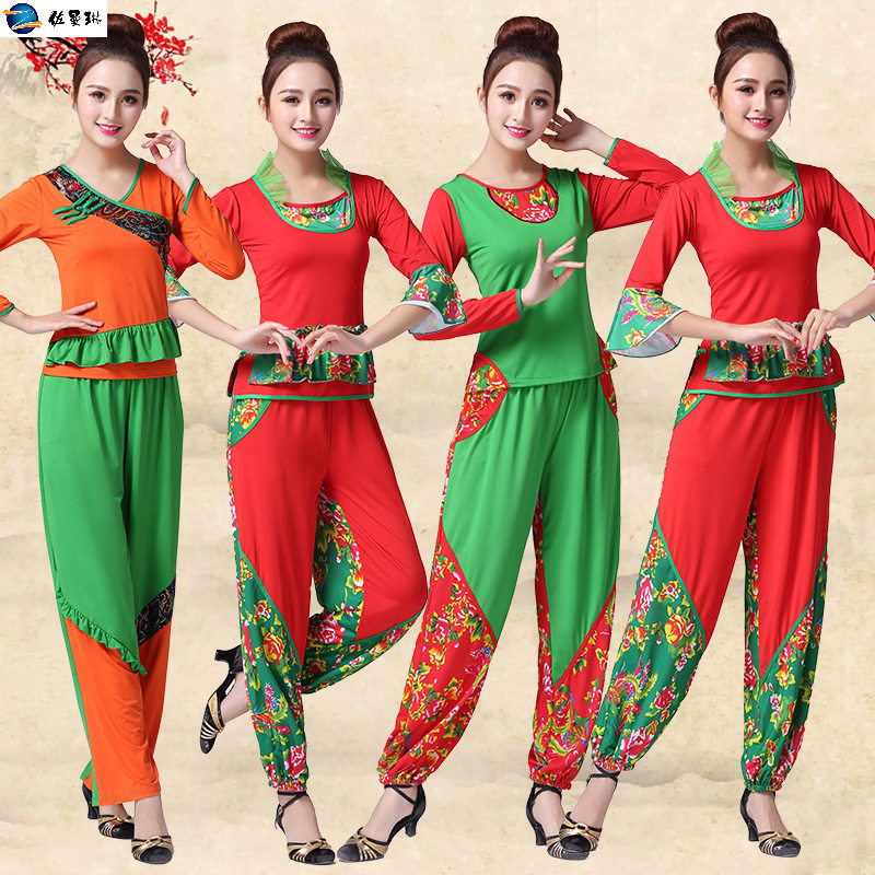 广场舞套装新款春夏舞蹈服装舞服 佐曼琳民族服装/舞台装