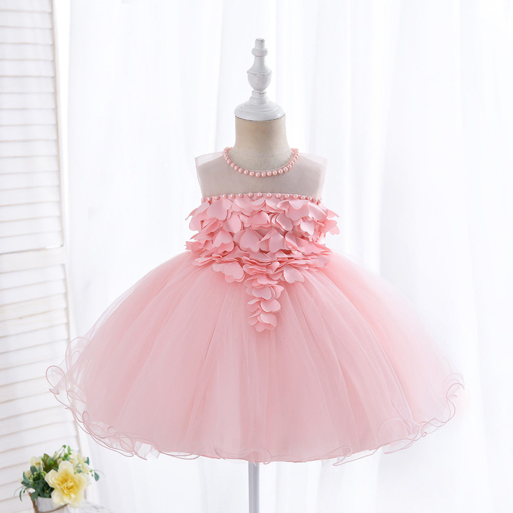 婴幼儿女宝宝拖尾1百天周岁公主裙 佐曼琳连衣裙