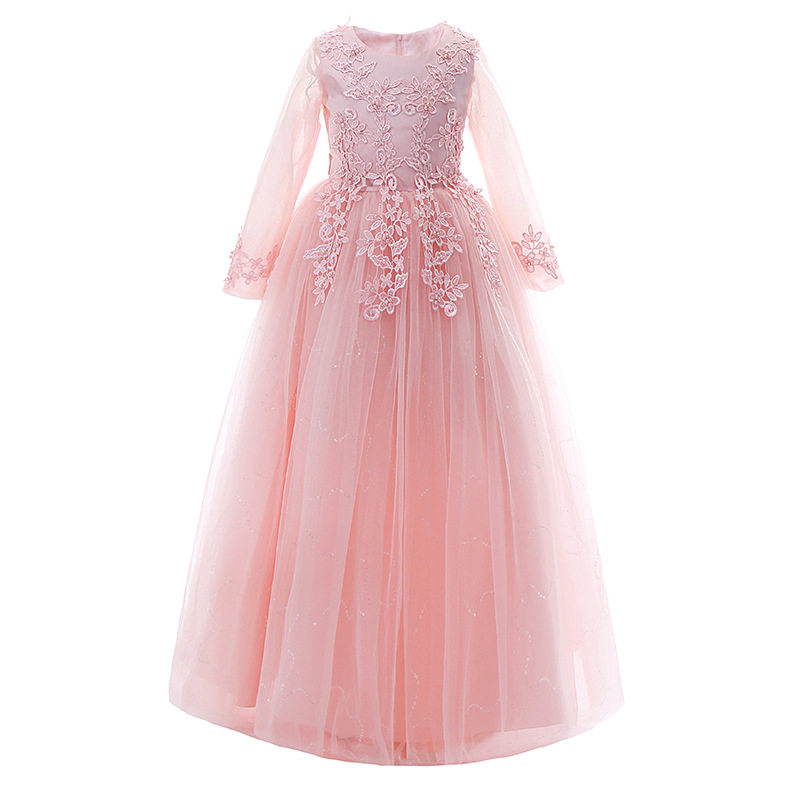 儿童公主裙蓬蓬纱中大童花童演出服 佐曼琳连衣裙