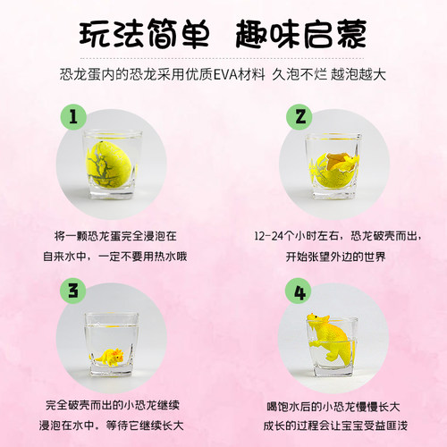 恐龙蛋孵化蛋泡水可膨胀变形特大号霸王龙模型创意儿童泡水小玩具 - 图2
