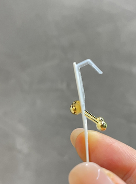 琪娅拉新款简约百搭925纯银光面迷你豆豆拧螺丝耳环