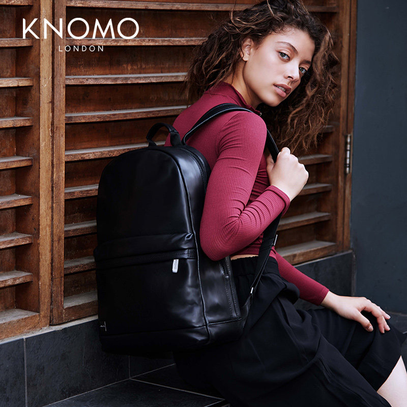 knomo英国albion头层牛皮真皮背包 KNOMO玖怡双肩背包